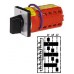 Арт. 142121 Переключатель кулачковый для амперметров без положения "0" Тип MT03, контактных отсеков - 5, 25A/400V IP54, код заказа V2N MT03-F1-B-SI