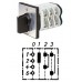 Арт. 150391 Однополюсный трехступенчатый кулачковый выключатель с положением "0". Тип S03, контактных отсеков - 2, 63A/400V IP54, код заказа VN S03 50-F4-B-SI