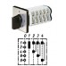 Арт. 146367 Однополюсный четырехступенчатый кулачковый выключатель с положением "0". Тип S04, контактных отсеков - 2, 32A/400V IP54, код заказа V3N S04-F3-B-SI