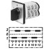 Арт. 155304 Трехполюсные кулачковые переключатели с положением "0". Тип U., контактных отсеков - 6, 250A/400V IP54, код заказа VN U 200-F5-B-SI